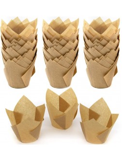 AUEAR 150 Pack Tulip Cupcake Liners Baking Cups Grease-Proof Wrappers Muffin Paper Liner for Wedding Birthday Party Supply - BQKJ7NM54