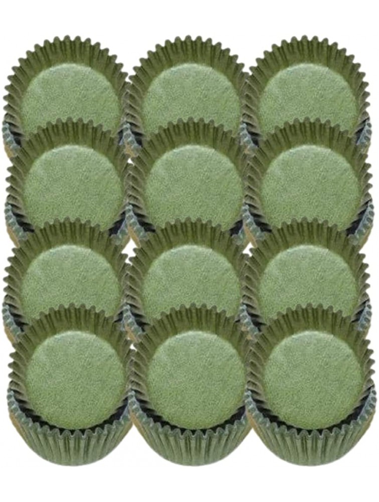 CakeSupplyShop Olive Solid Colored Mini Cupcake Liners Baking Cups -50pack - B0T60ODYG