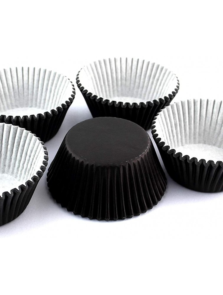 Eoonfirst Standard Size Cupcake Liners Halloween Party Baking Cups 100 Pcs Black - BTG80FU3H