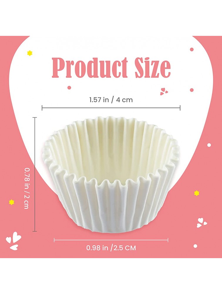 MISAZ 1000 Pieces Mini Baking Cups Paper Liners Chocolate Paper Liners Muffin Cupcake Cake Bakeware Cases Home Kitchen Cake Tools 3 - BSAG2WDAV