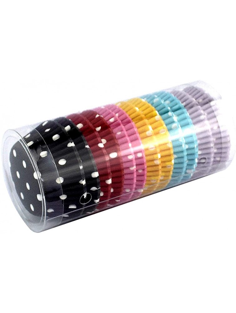 Mkustar 300 Count Mini Cupcake Liners Polka Dots Baking Paper Cups Rainbow - BBM6DFJCN
