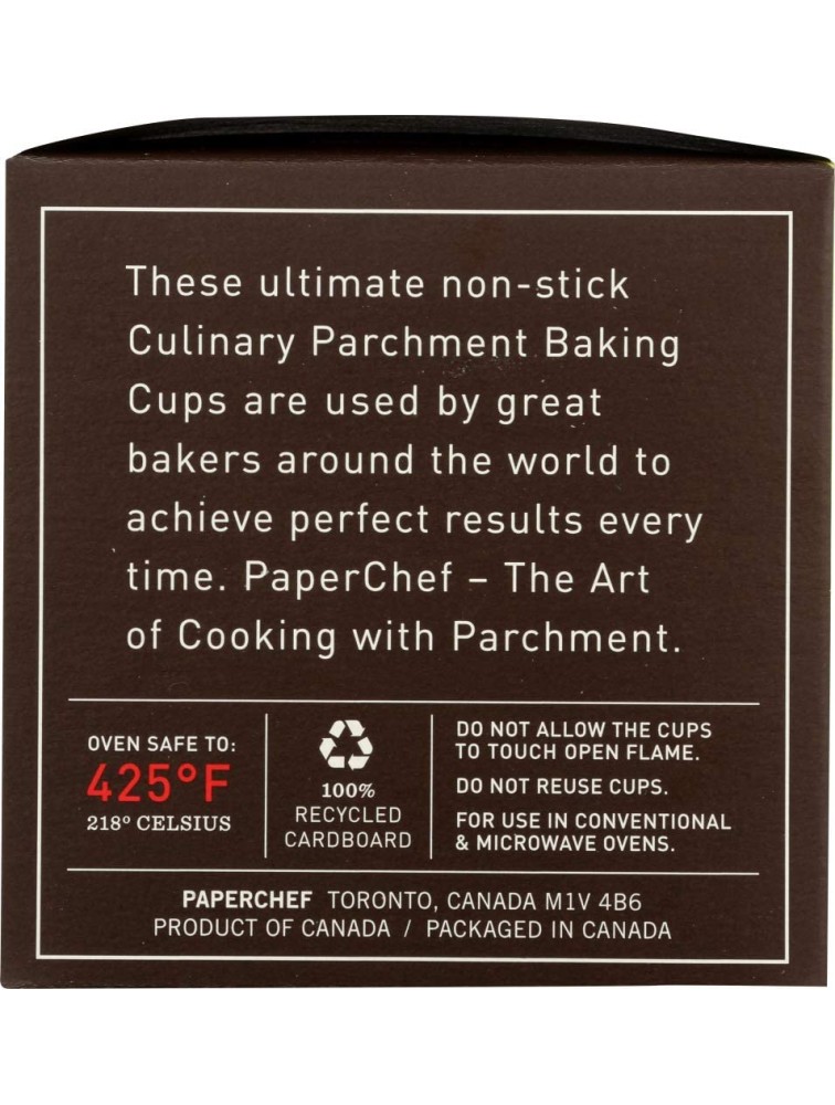 PaperChef Natural Release Coated Parchment Baking Cups 30-Cups X-Large - B3YGVGRC6