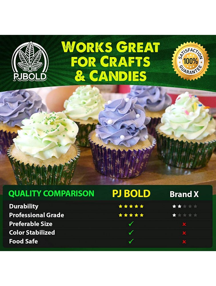 Purple Foil Cupcake Liner with Leaf Design - B1AGWHQL6