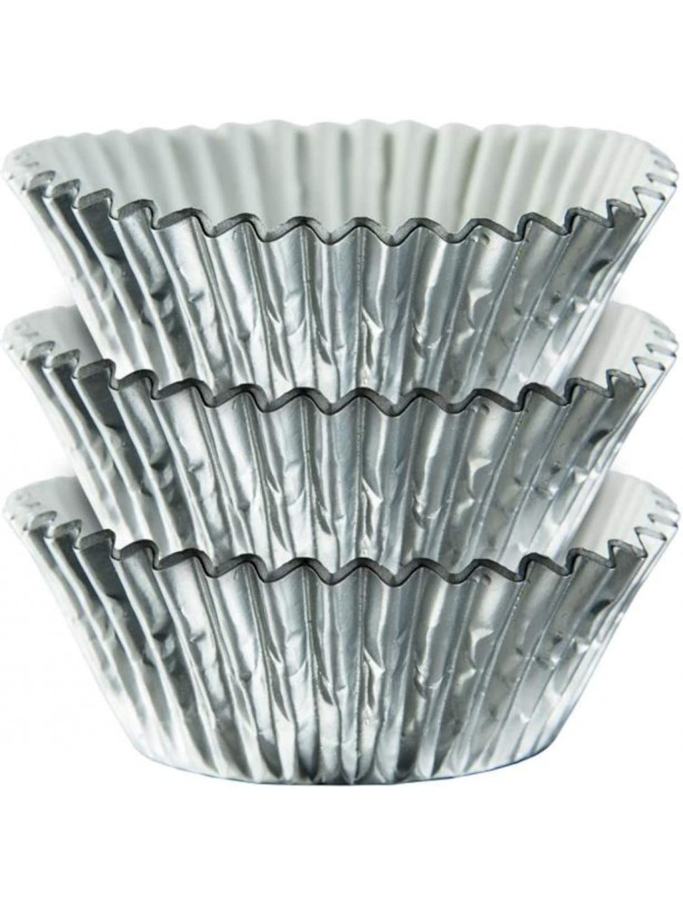Wilton BAKECUPS SILVER FOIL 24CT 2 inches - BGH61ZHVM
