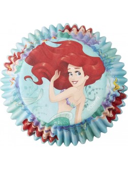 Wilton Disney Princess Little Mermaid Ariel 50 Count Cupcake Liners Assorted - BANERNZCL