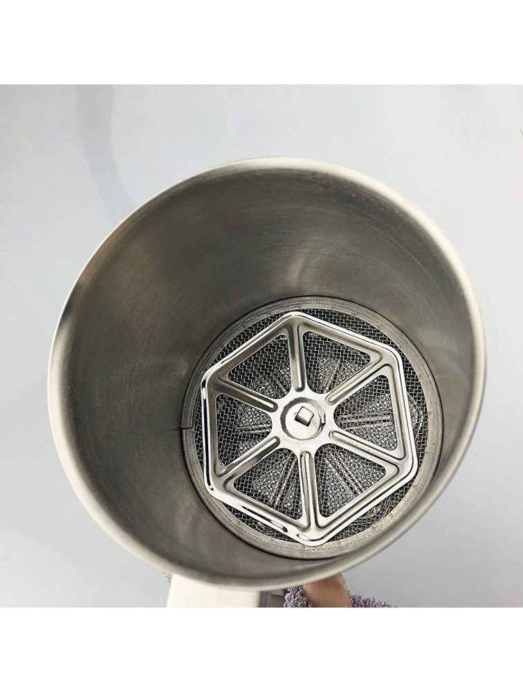 3 Cup Flour Sifter Hand Extrusion 3 Triple-layer Powder Sieve,0.8mm Thick Stainless Steel - BDFDC1XPG