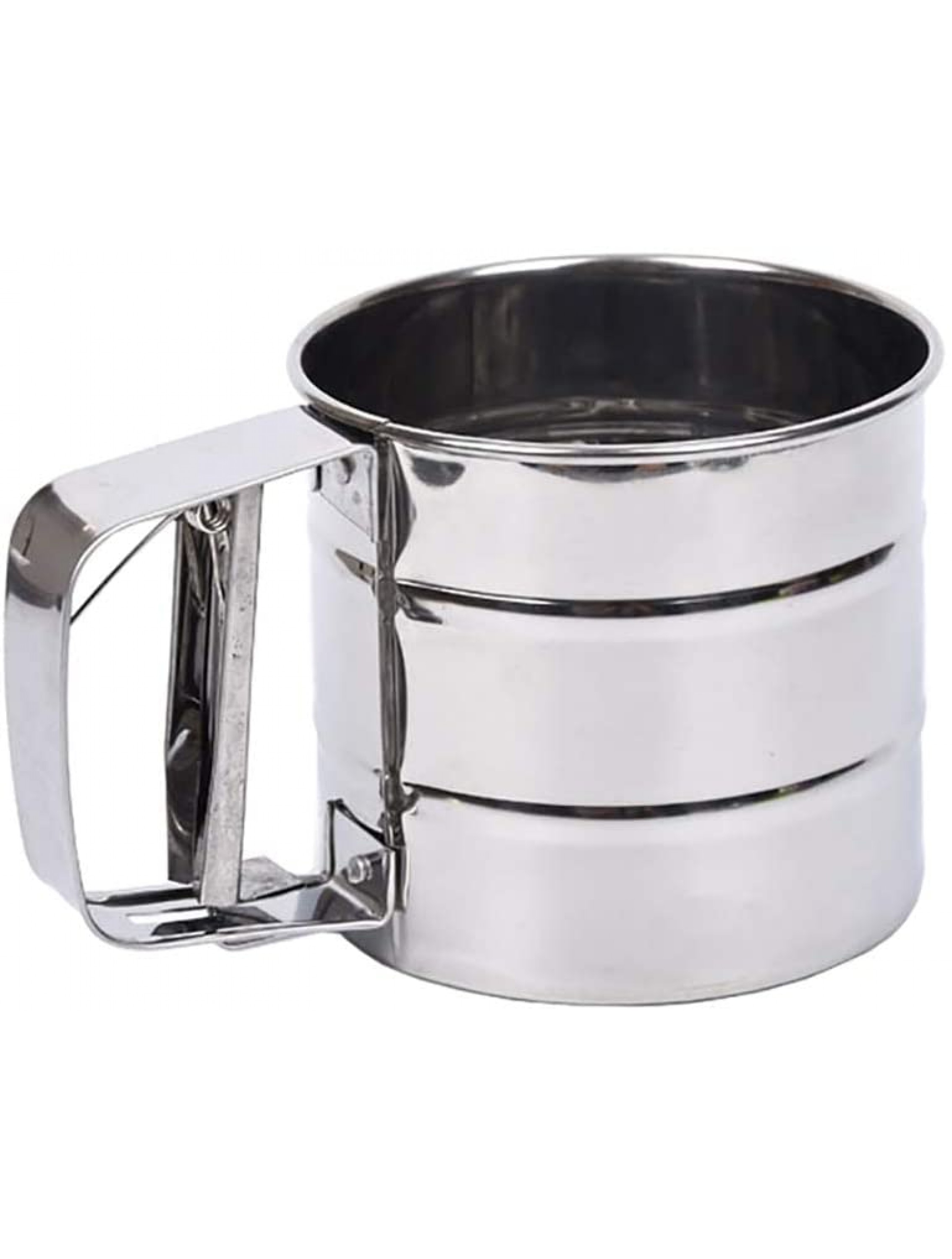 GSHLLO Stainless Steel Handheld Mesh Flour Sieve Shaker Sifter Sieve Cup Baking Tool Accessories - BFMDQP295