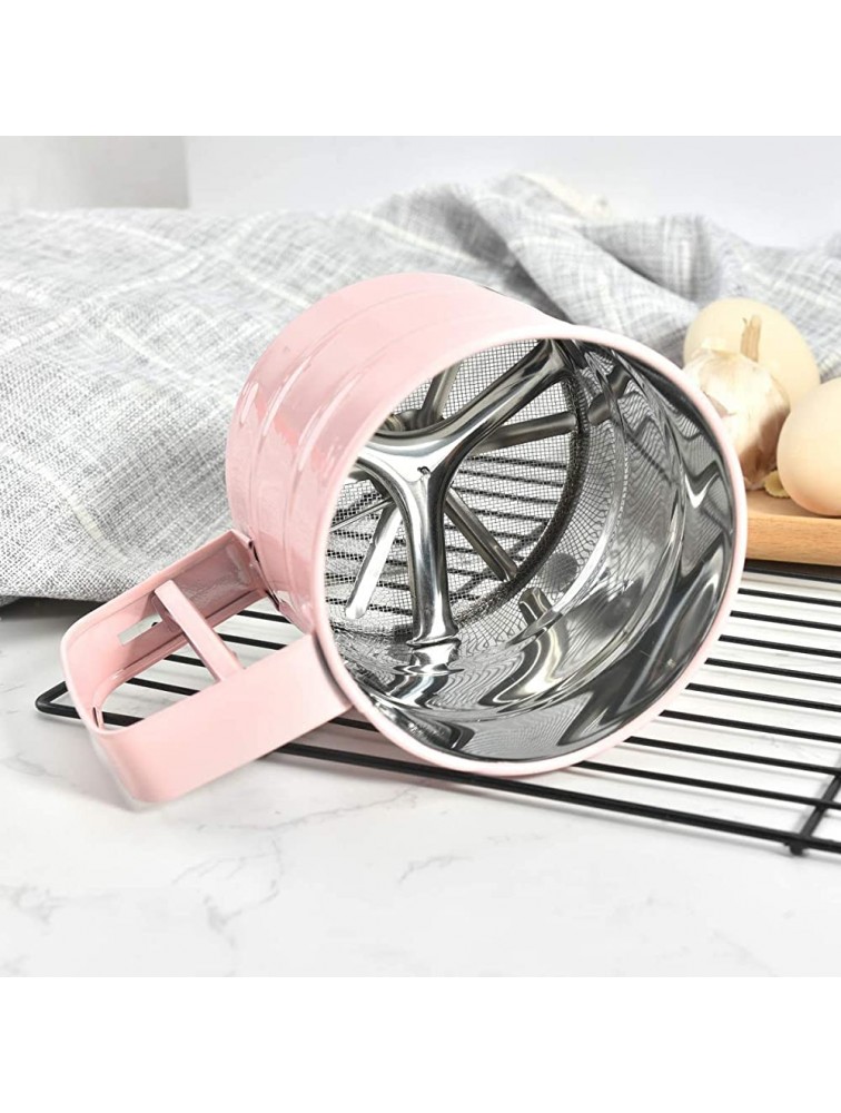 GZXHMY Stainless Steel Hand-Held Flour Sieve With 24 Fine Mesh Baking Tools for Sugar Flour and Coffee Powder - BXH4RVJIT