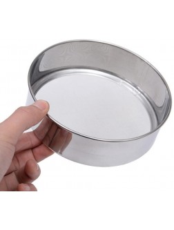 Stainless Steel Mesh Flour Sifting Sifter Sieve Strainer Baking Kitchen Tool Silver - BEDSQAHFH