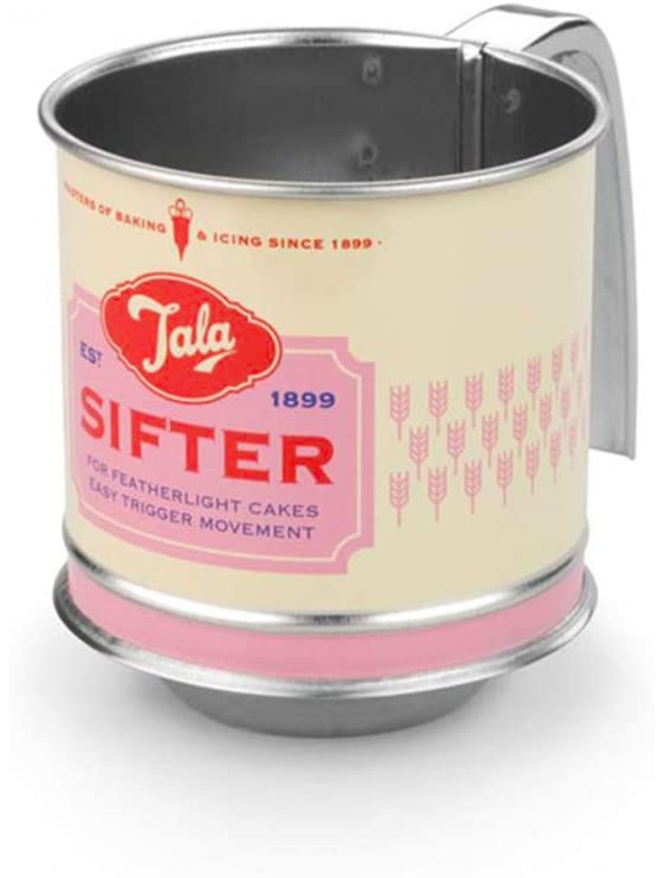 Tala Mini Sifter with Stainless Steel Mesh Pink Cream Red - BCRG3N8TI