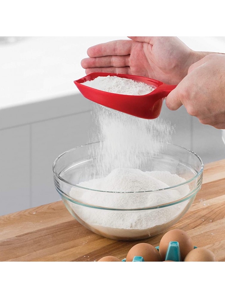 Tovolo 1 Cup Scoop & Sift Ergonomic Design Easy Scooping Dishwasher Safe - BZVCAKYEO