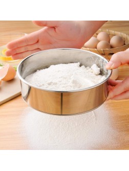 Xdodnev Stainless Steel Fine Mesh Oil Strainer Flour Colander Sifter Sieve Cake Baking Cooking Kitchen Tool - BGHB8AN95