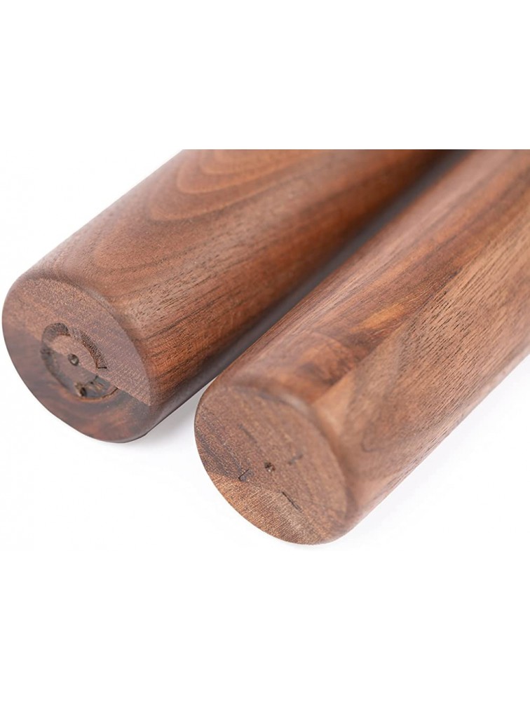 12 Walnut Solid Wood Handmade Amish Rolling Pin by ArborDown! 100% Made in the USA - BCVN6B1I6