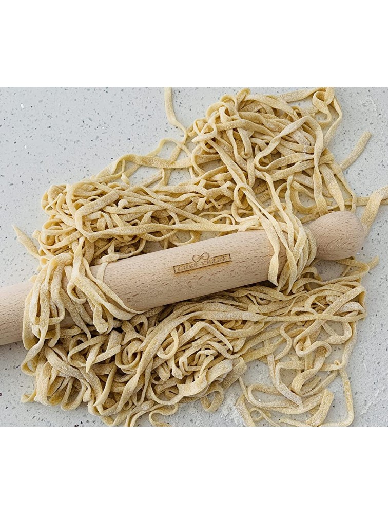 Chef Verde Mattarello Long Pasta Rolling Pin Made in Italy Beechwood 60cm - BH98N1ICG