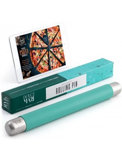 Dolce Mare Silicone Dough roll Non-Stick Rolling pin BPA Free Fondant roll for Pizza & All Other Pasta Products The Dough roll Comes in a Noble Gift Box - BBYL8V5C7