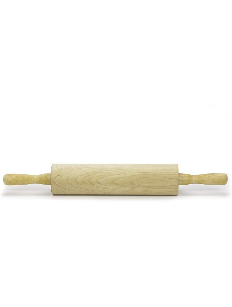 Ebuns Classic Rolling Pin for Baking Pizza Dough Pie Cookie Kitchen Utensil Tools Ideas for Bakers Traditional Pins 10 Inch Barrel - BJF6B7P91