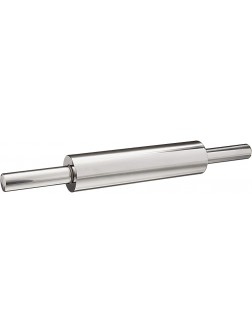 Fox Run Stainless Steel Rolling Pin 18.5 x 2.6 x 2.8 inches Metallic - BCAIXXTVE