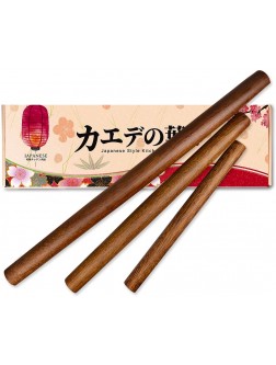 French Rolling Pin 3 Pieces Different Sizes 19.7inches 15inches 11inches for Restaurants and Home Kitchens to Make Various Sizes of Bread - BGSERYJG2