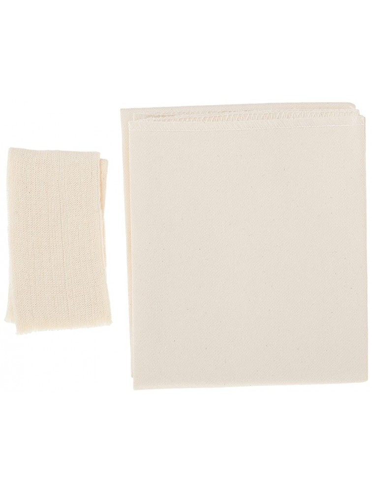 Regency Wraps Regency Natural Pastry Cloth & Rolling Pin Cover Set 100% Cotton - BNKEKJDEA