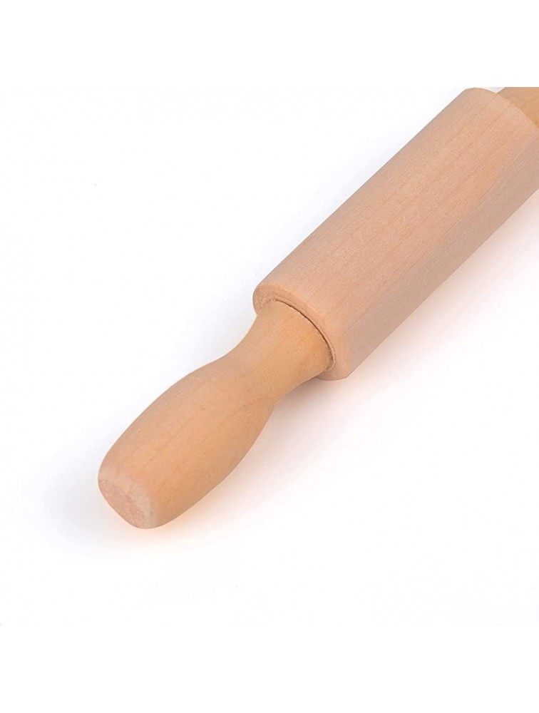 SOUJOY Set of 12 Mini Rolling Pin for Craft 5 Inch Wooden Dough Roller Small Rolling Pin for Children in the Kitchen Play-doh and Imaginative Play - BRMKCKY02