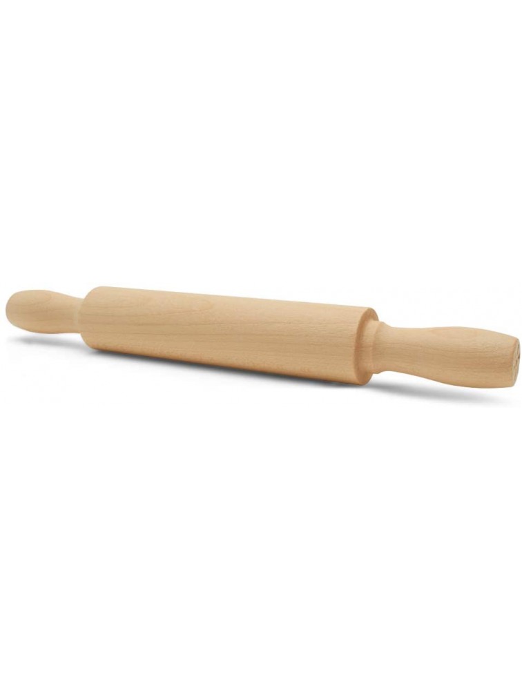 Wooden Mini Rolling Pin 7 Inches Long Pack of 6 Perfect for Fondant Pasta Children in The Kitchen Play-doh Crafting and Imaginative Play by Woodpeckers - BEZBG7AMR