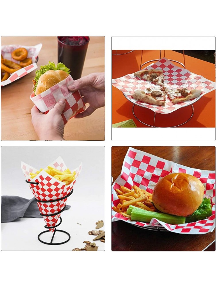 Deli Paper Sheets Sandwich Wrap Paper 12x12 Food Wrapping Grease Resistant Checkered Liner Papers Perfect for Restaurants Barbecues Picnics Parties Kids Meals Outdoors 250 Sheets - BFJY9URJ8