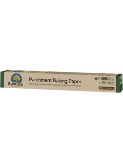 IF YOU CARE 100% Unbleached Silicone Parchment Paper 70 Sq Ft Pack of 4 - BRZLHJDPL