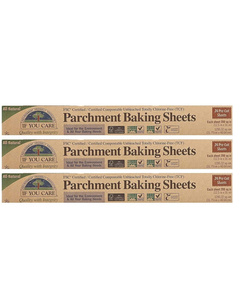 If You Care Parchment Baking Sheets 24 Count Three Pack - BPQL0BEPU