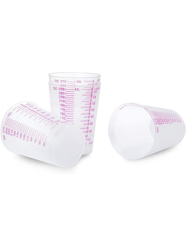 20 10oz Mixing Measuring Cups Frosted Plastic Cups for Resin Epoxy Stain Pour Art,Mixing Paint - BY4V0N9R3