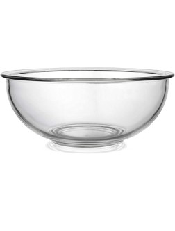 Bovado USA 4 Quart Glass Bowl for Storage Mixing Serving Clear Dishwasher Freezer & Oven Safe Premium Quality Glass Easy-Clean 4 QT - BM7LNK4DI
