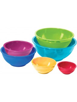 Oggi Melamine 6-Piece Mixing Bowl Set Assorted Color - B42EUJTNN