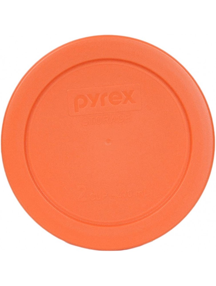 Pyrex 7200-PC Round 2 Cup Storage Lid for Glass Bowls 4 Orange - BQSRINSHQ