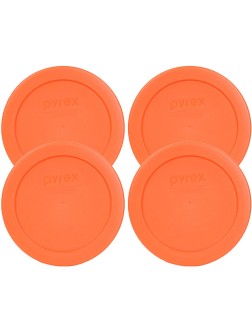Pyrex 7200-PC Round 2 Cup Storage Lid for Glass Bowls 4 Orange - BQSRINSHQ