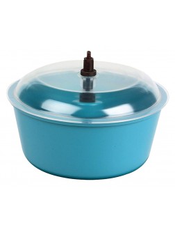 Raytech 23-005 Polyethylene Bowl with Lid 0.05 Cubic feet Capacity 8" Diameter for TV-5 Standard Vibratory Tumbler - BIDP4EE9J