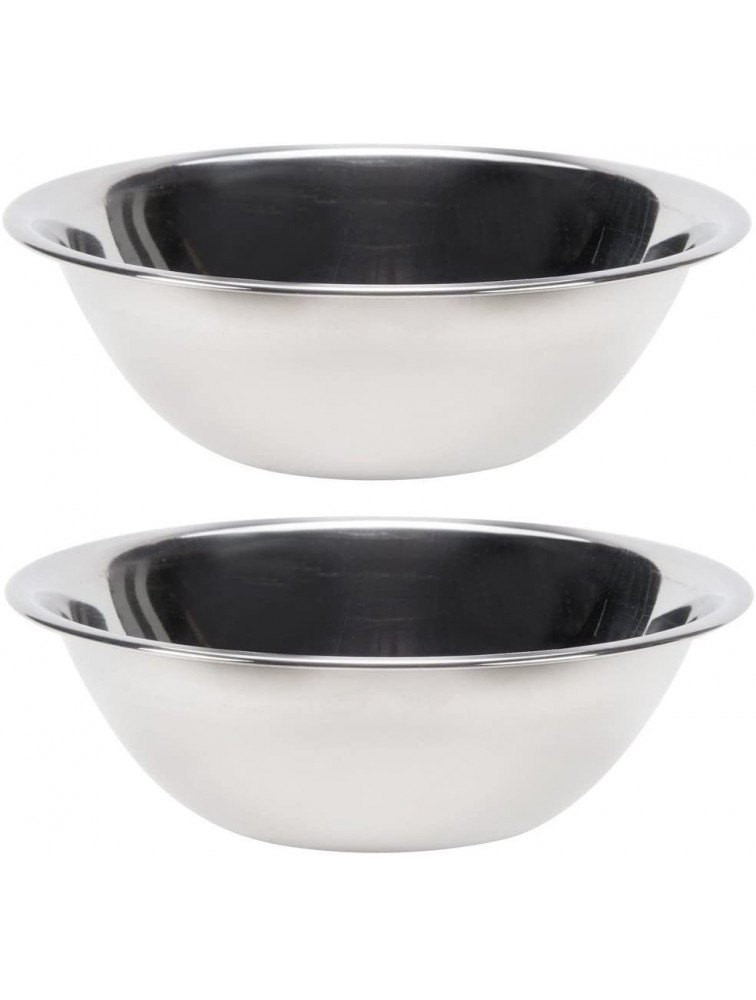 Vollrath 47932 Economy Mixing Bowls Set of 2 1 1 2-Quart Stainless Steel - BY7IH6WKL