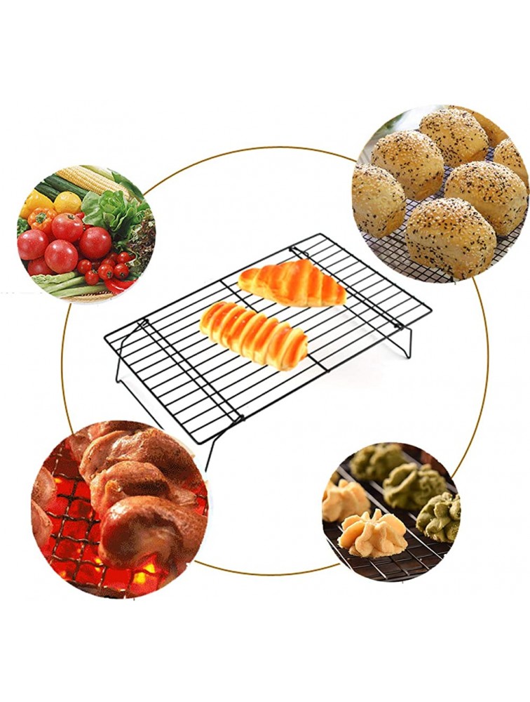 3-Tier Stackable Cooling Rack for Cake Pastry Bread Meat and More Cooling Roasting Cooking for Cookies Baking,15.7x9.6x12 - BXAB07V8H