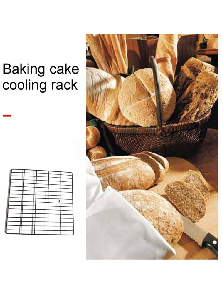 Baking Rack,Ware Oven Safe Nonstick Baking Cooling Grid Ware Sheet Checkered Chef Cooling Racks Baking Rack Wire Racks Black 19.5X19.5Cm - BCY9J7D7I