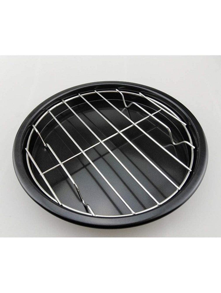 Hemoton 2pcs Round Air Fryer Rack Cooking Steaming Cooling Stainless Steel Barbecue Racks Stand Round Cross Wire Steaming Cooling Carbon Baking Net Silver Diameter in 20cm - BGU9C9F3F