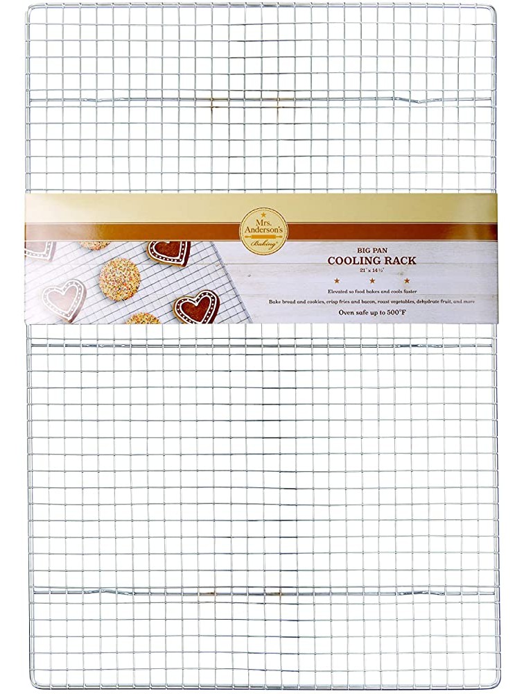 Mrs. Anderson’s Baking Big Pan Cooling Rack 21-Inches x 14.5-Inches - B0YVW2BYE