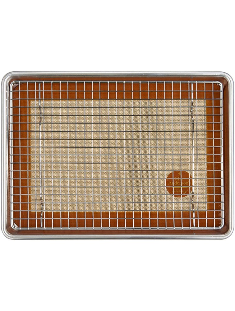 Mrs. Anderson’s Baking Professional Baking and Cooling Rack Quarter-Size 8.5 x 12 inches - BDBPE2ZEG