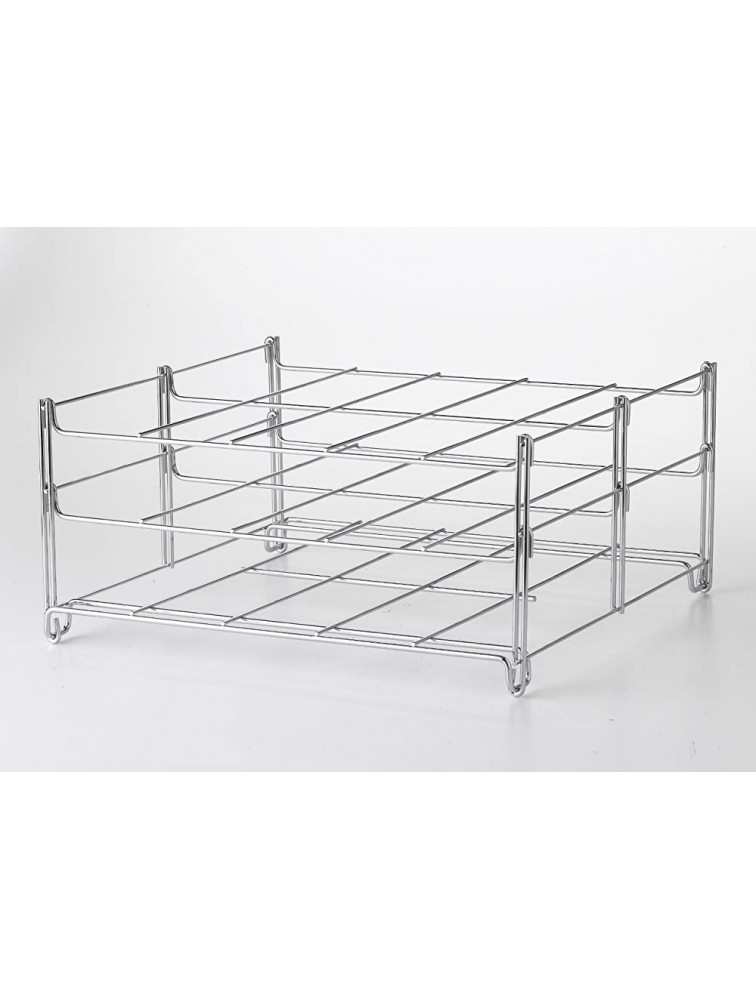 Nifty 3-in-1 Baking Rack – Nickel Chrome Plating Cooling & Baking Rack Multipurpose Kitchen Accessory Folds Flat for Easy Storage Use for Cookies Pizzas Baked Goods - BPOUGE0H5