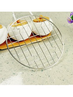 Summerdaisy Durable Stainless Steel Round Baking Barbecue Rack Multi-Purpose Wire Food Steamer Cooking Baking Steaming Rack Standwith legs - BPX2PJOUY
