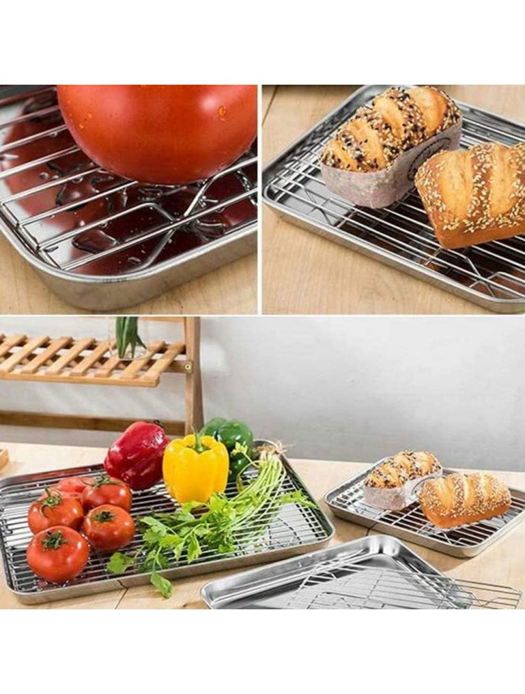 Woais Home Utensils Kitchen Stainless Steel Set Pan Cooling Rack BBQ Rack Baking Tool Multipurpose Food Clamp1 - BXIVZJS0N