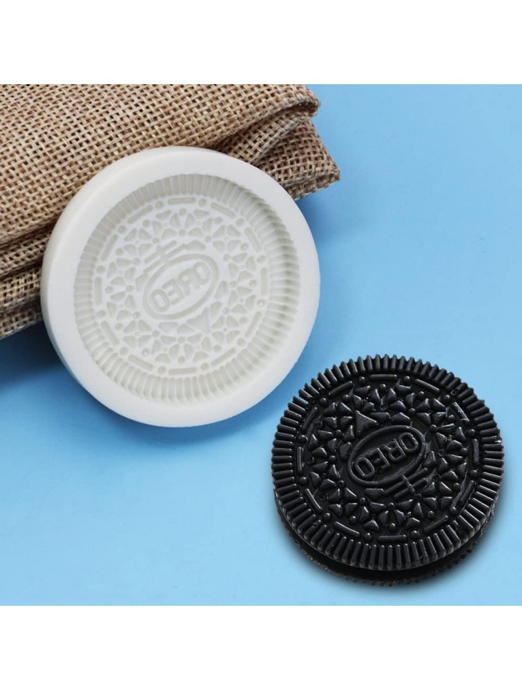 10pcs Cookie Mold Silicone Oreo Mold for Chocolate Cake Fondant Cupcake Decor Sugar Craft Resin Molds Polymer Clay Molds - B0FLW4CFE