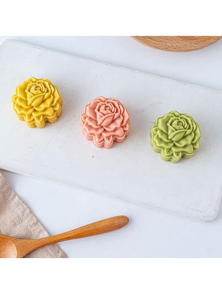 GUOMR DIY Hand Flower Press Cookie Stamps Pastry Tool Mooncake Maker Moon Cake Mold for Chinese Mid-Autumn Festival DIY Cookie Cutter30g - BD2ZZ0F50