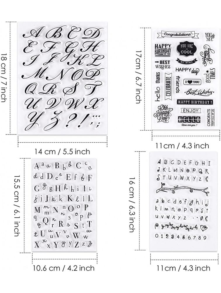 LEMEOSO 4Pcs Alphabet Letter Cake Stamp Tools Alphabet & Numbers Fondant Mold DIY Baking Tools for Cake Biscuit Cookie Embosser Press - BSLDM94EW
