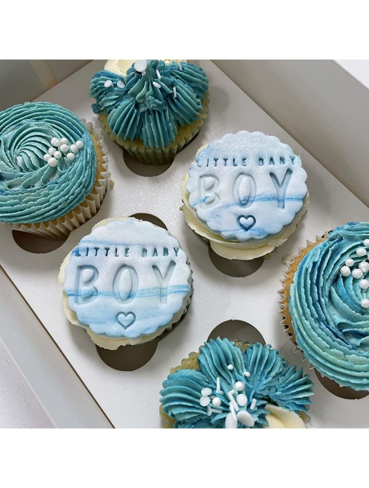 Little Baby Boy Heart Embosser Stamp for Fondant Icing Cupcake Cookie Cake Decoration - BW8X0H9ND