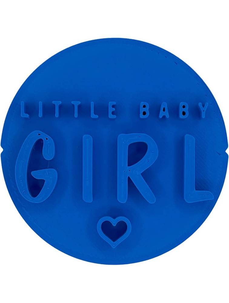 Little Baby Girl Heart Embosser Stamp for Fondant Icing Cupcake Cookie Cake Decoration - BDEG9F1JM