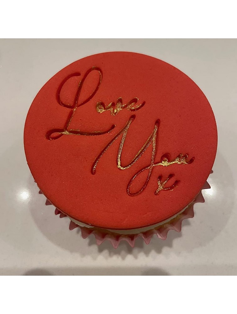 Love You Kiss Embosser Stamp for Fondant Icing Cupcake Cookie Cake Decoration - BL1AGKYN9