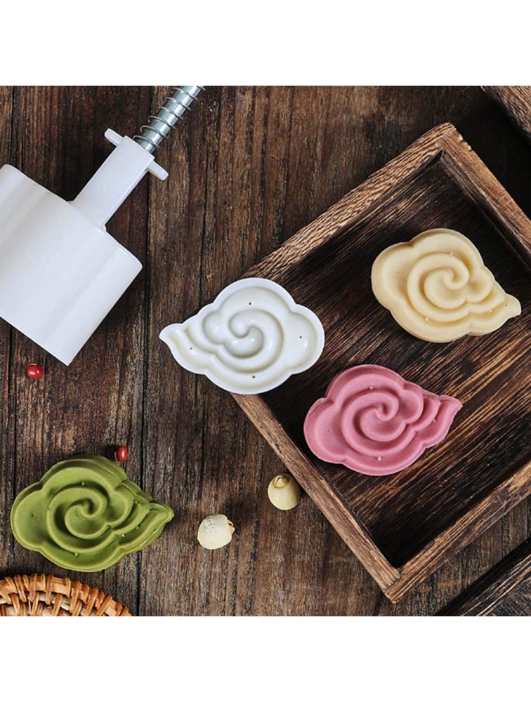 Mid-Autumn DIY Decoration Mooncake Press Molds Festival 50g Mooncake Mold 3D Clouds Flowers Design Cookie Stamp Moon Cake Mold Stamps - BUEVXOAT2